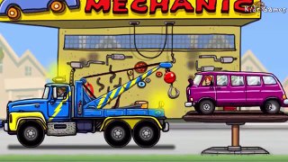 Cartoons for Kids - Tow Truck, Police, Car, Helicopter | Kids Cartoon- Diggers & Trucks for Children