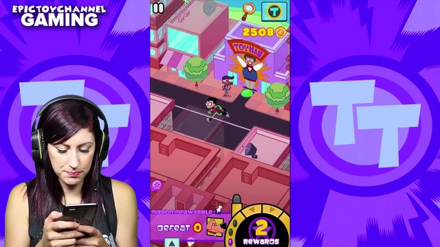 Lets Play TEENY TITANS Game the Teen Titans Go App a Teeny Titans Walkthrough