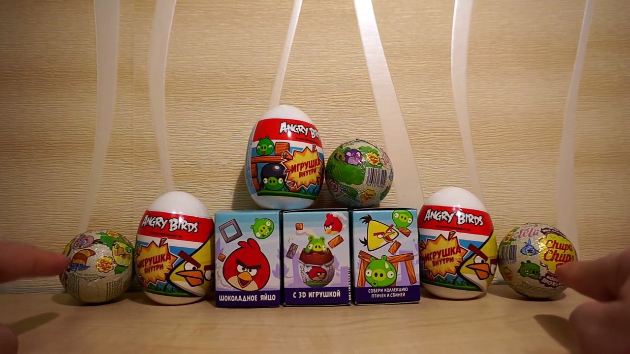 NEW! Angry Birds Surprise Eggs and Balls with Toys and Sweets