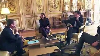 Quand le chien de Macron urine sur une cheminée de l'Élysée
