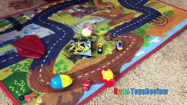GIANT BALLOON POP SURPRISE TOYS CHALLENGE Disney Cars Toys Thomas & Friends Trains Marvel