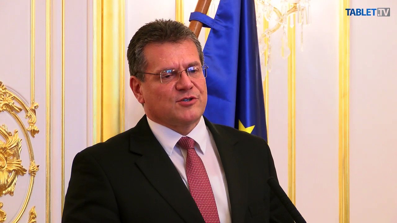 ZÁZNAM: M. ŠEFČOVIČ: Musíme lepšie komunikovať, čo všetko sa od vstupu do EÚ zlepšilo