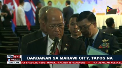 Bakbakan sa Marawi City, tapos na