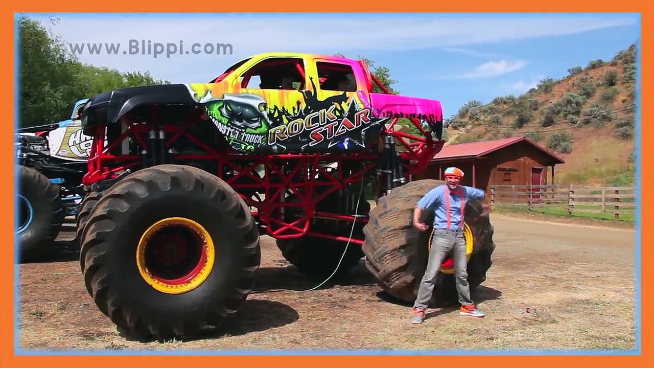 Monster Trucks with Blippi Toys | Monster truck Song for Kids