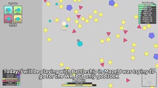 300K WITH GLASS BATTLESHIP IN MAZE! Tough Classes #2 (Diep.io Maze Gameplay)