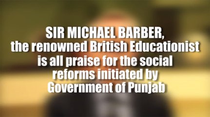 Sir Michel Praise for the social reforms initiated by Government of Punjab