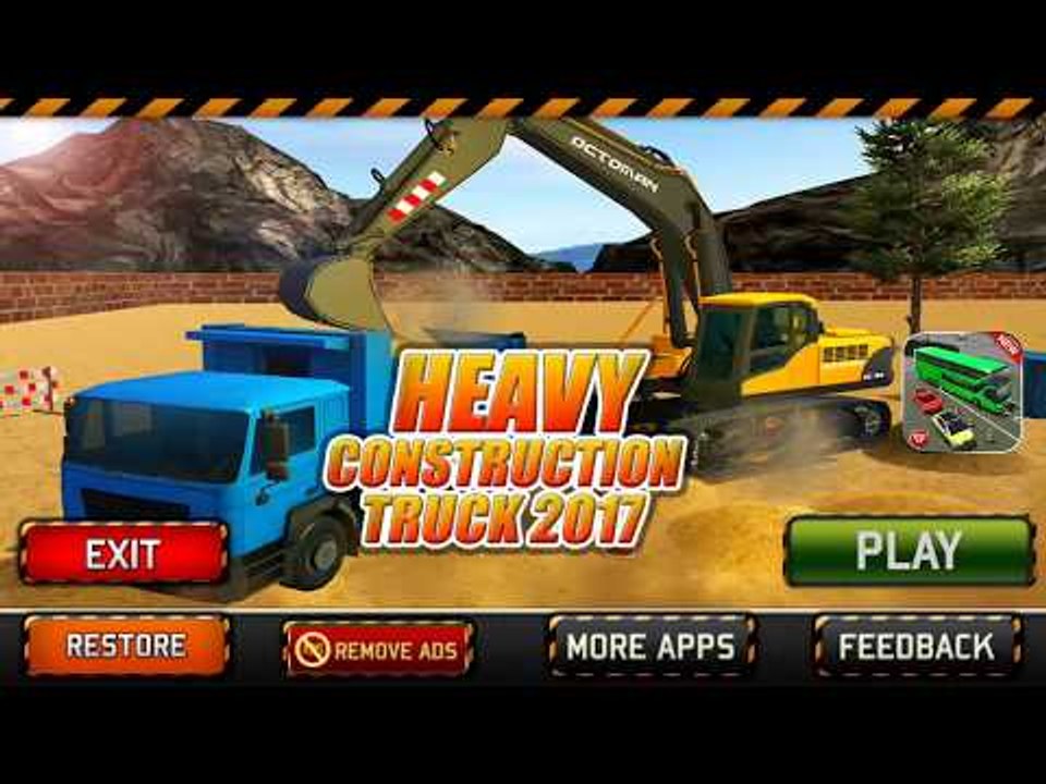 Car Games 2017 | Heavy Excavator Crane Builder Sand Digger Truck 3D | Fun Kids Games