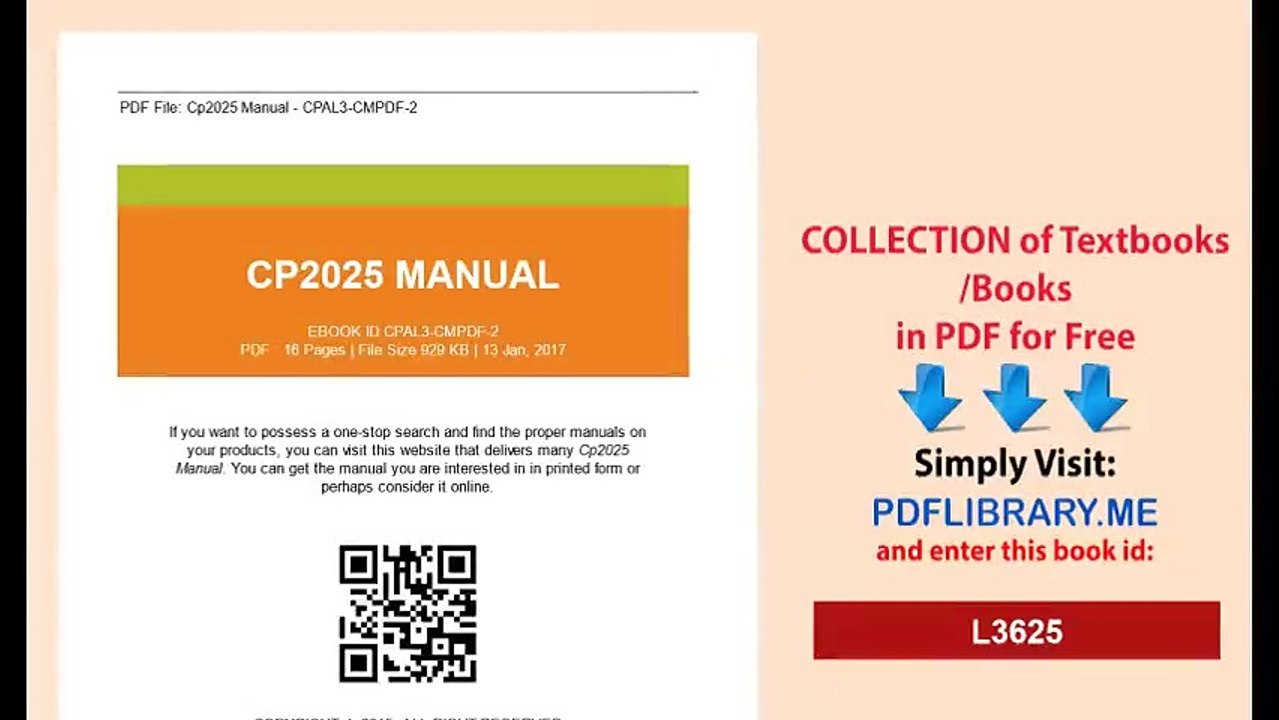Cp2025 Manual