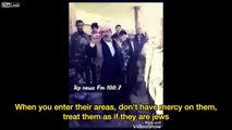 Kurdish Peshmerga Official Tells his Troop to Burn Arab Villages In Kurdish Areas And Kill Arab Civilians