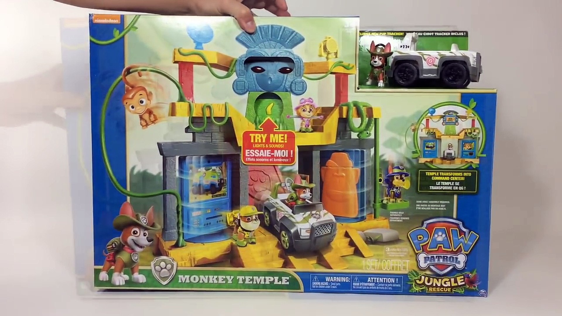 paw patrol jungle rescue monkey temple playset