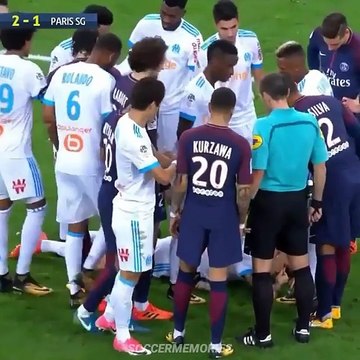 Neymar Red Card vs Marseille