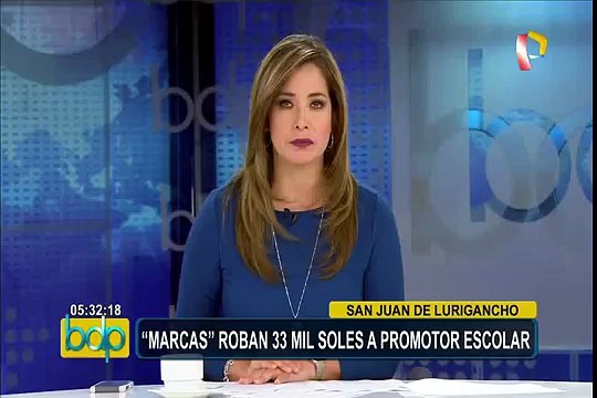 San Juan de Lurigancho: “Marcas” roban 33 mil soles a promotor escolar