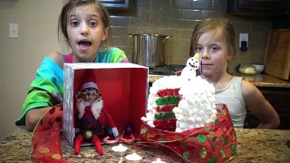 ⛄ELF ON THE SHELF CAKE ⛄SNOWBALL FROSTING ⛄FOOD FRIDAY ⛄SMELLYBELLYTV