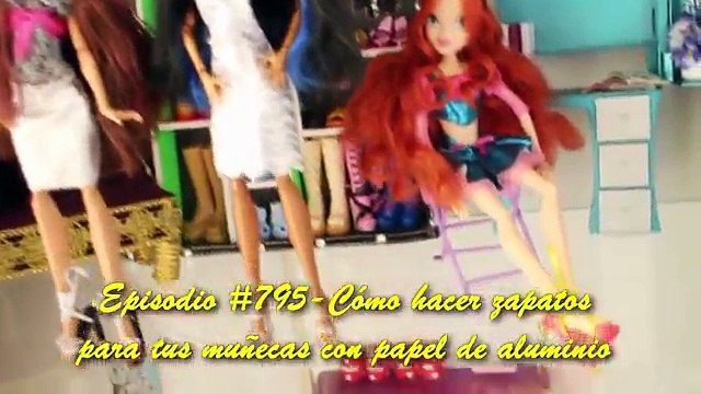 Manualidades para muñecas : Cómo hacer zapatos de tacón alto para tus muñecas con papel de aluminio