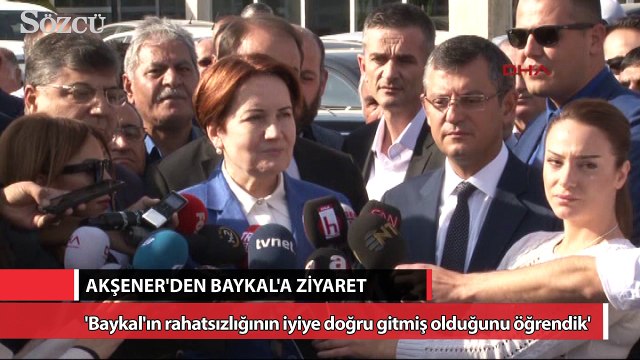 Meral Akşener’den Deniz Baykal’a ziyaret