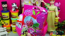 GIANT ANNA Surprise Egg Play Doh - Disney Frozen Elsa Anna Kristoff MLP Mystery Minis Toys