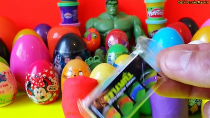 53 Surprise Eggs Kinder Surprise Play Doh Disney Zaini FROZEN Marvel Teletubbies Dragon Ball Z Cars