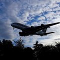 Etihad Airways Airbus A380 landing at Heathrow