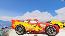 Lightning McQueen vs VERTICAL RAMP! (GTA 5 Mods Funny Moments) - Disney Cars in GTA 5