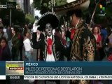 México: Miles de personas desfilaron en la mega procesión de catrinas