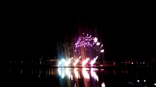Fuegos Artificiales de San Agustin 2016 en Avilés