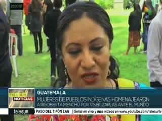 Rigoberta Menchú celebra 25 años del Premio Nobel de la Paz