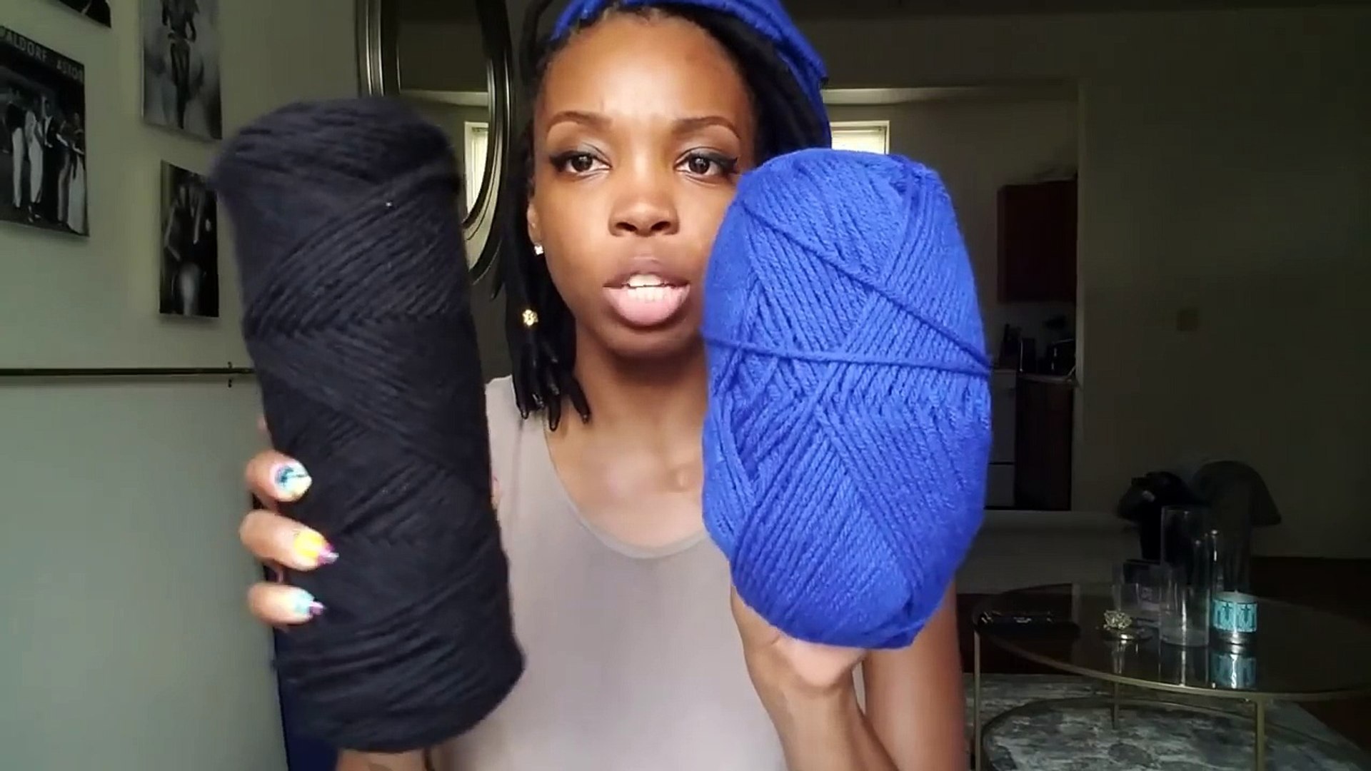 Natural Hair Tutorial Short Yarn Locs Long Hair No Crochet