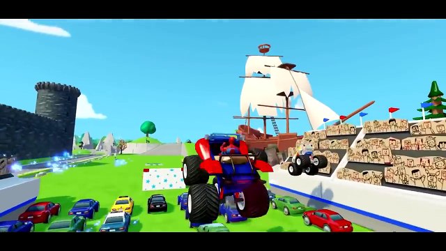 Молния #Маквин #Тачки 2 #Монстр #Трак #Человек #Паук #Микки #Маус #Гонки #Мультики про #машинки