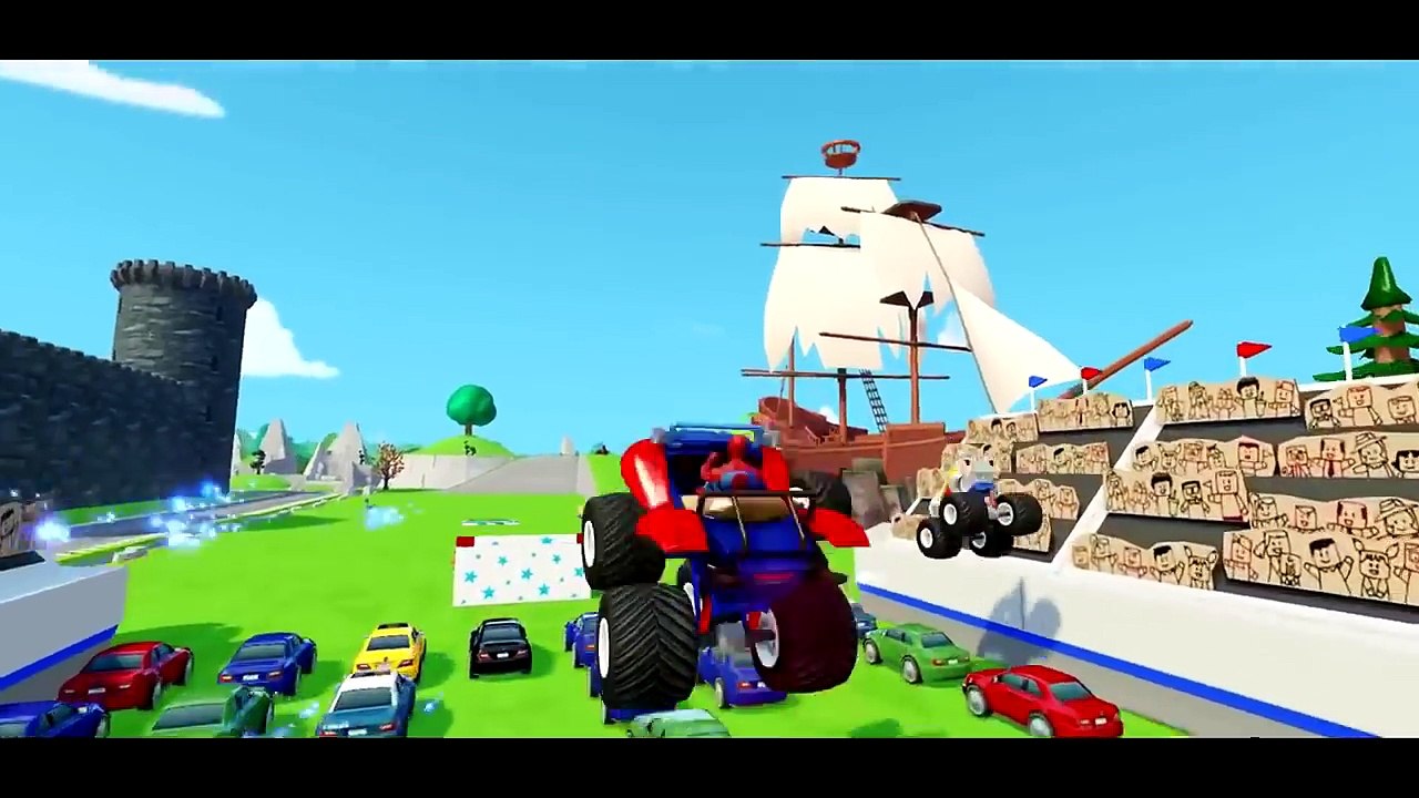 Молния #Маквин #Тачки 2 #Монстр #Трак #Человек #Паук #Микки #Маус #Гонки #Мультики про #машинки