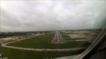 [ Why I fly ] Cockpit video - LONDON Windy landing. Pilots view with nice Air traffic control.