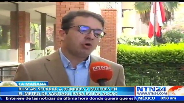 Congresista plantea vagones separados entre hombres y mujeres en el metro de Santiago de Chile para evitar acoso sexual