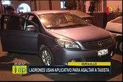 Surquillo: delincuentes usan aplicativo para asaltar a taxista