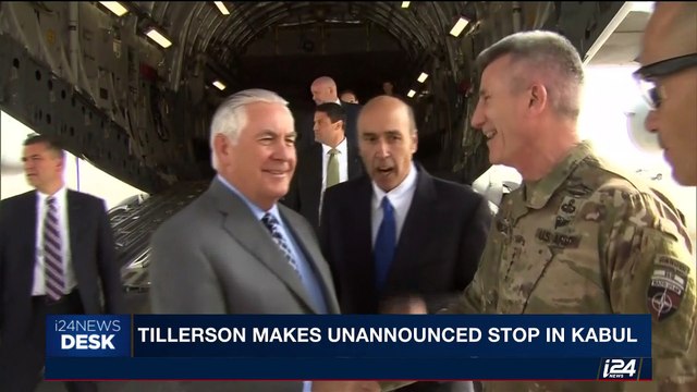 i24NEWS DESK | Tillerson makes unannounced stop in Kabul | Monday, October 23rd 2017