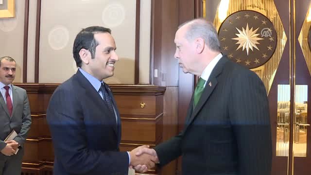Cumhurbaşkanı Erdoğan, Katar Dışişleri Bakanı Al Sani'yi Kabul Etti