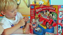 Mickey Mouse Casa Carrinho Jogo Corrida Minnie Disney Kinder Ovo Surpresa Brinquedos Video