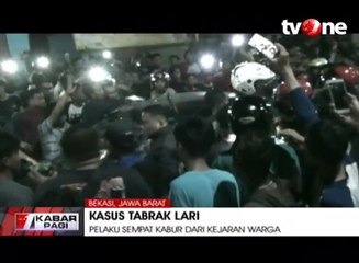 Pengendara Minibus Tabrak Puluhan Motor Diamuk Warga