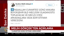 Melih Gökçek'ten açıklama