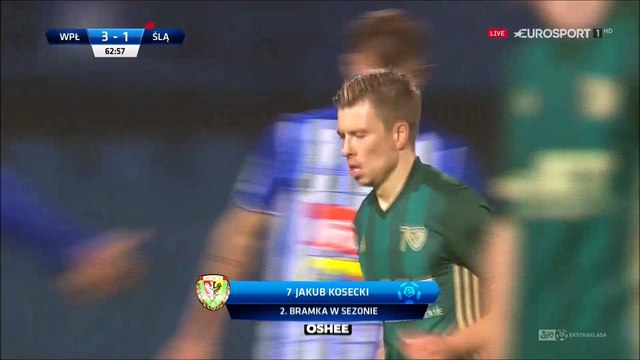 3-1 Jakub Kosecki Goal Poland Ekstraklasa - 23.10.2017 Wisla Plock 3-1 Slask Wroclaw