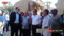 شاهد زيارة سفير ووزير ثقافة تونس برفقة النمنم وبدر لمعابد الأقصر الآثرية