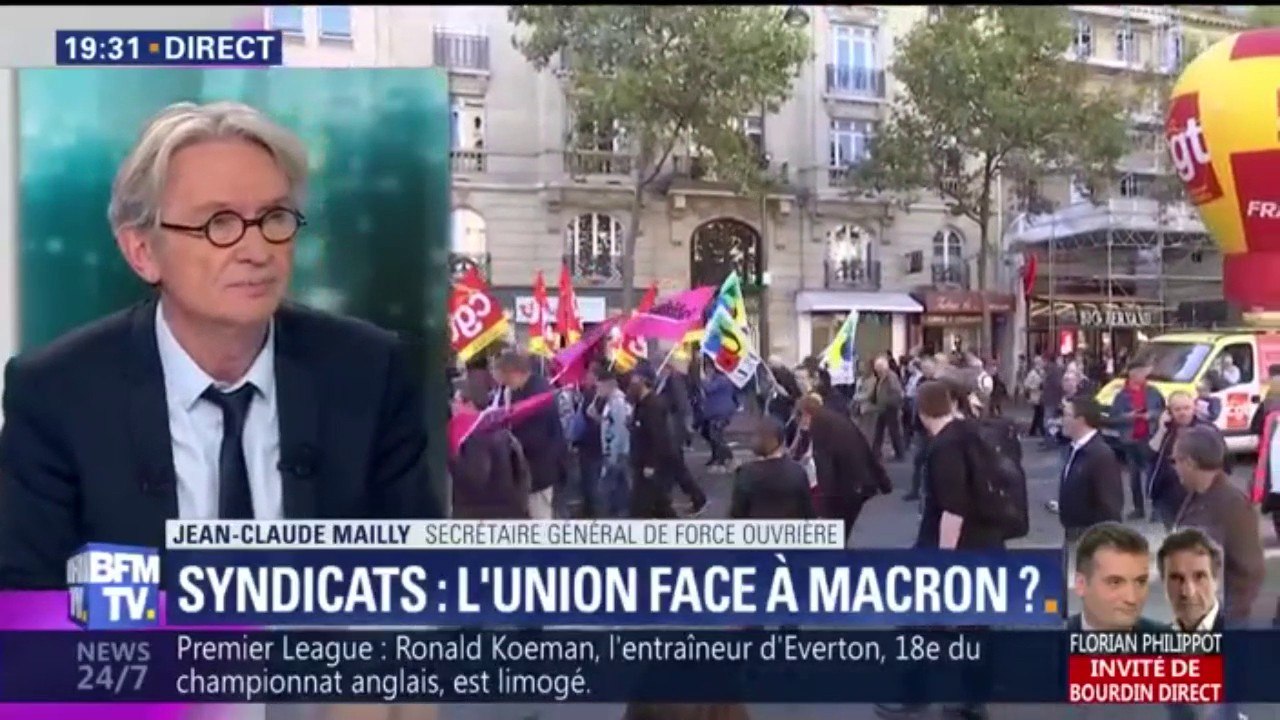 Jean-Claude Mailly appelle à une "mobilisation unitaire contre les ordonnances"