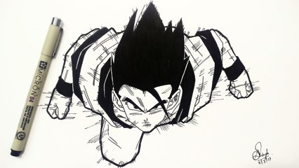 Drawing Gohan Dragonball Super [Speed Drawing HD]