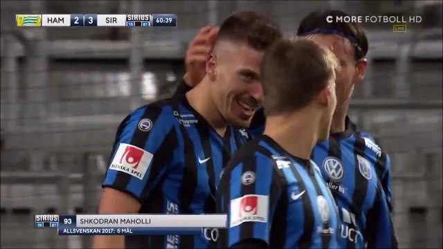 2-3 Shkodran Maholli Goal Sweden Allsvenskan - 23.10.2017 Hammarby IF 2-3 Sirius IK