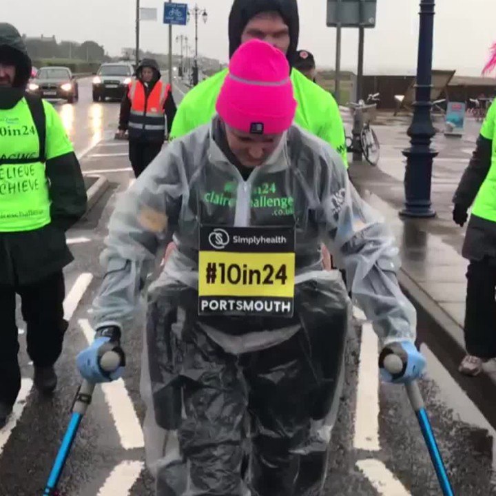 Paralysée, elle parcourt 16 kilomètres en 24 heures