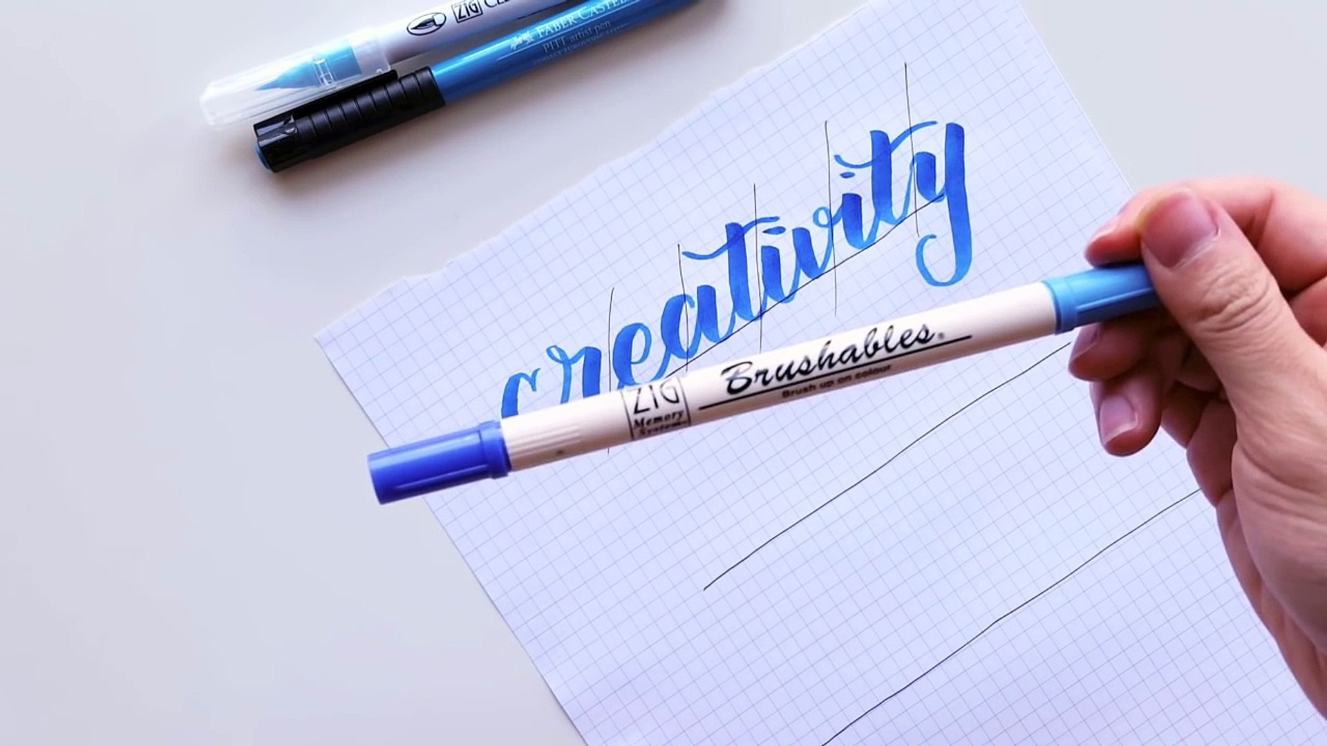 ⁣How to: Brush Calligraphy in Different Styles