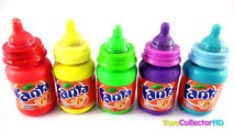 Baby MiLK Fanta BOTTLES Finger Family Play-Doh Surprise Eggs Masha Peppa Pig Learn Colors Kids