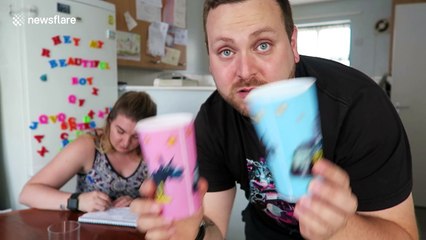 Man pranks girlfriend with magic trick