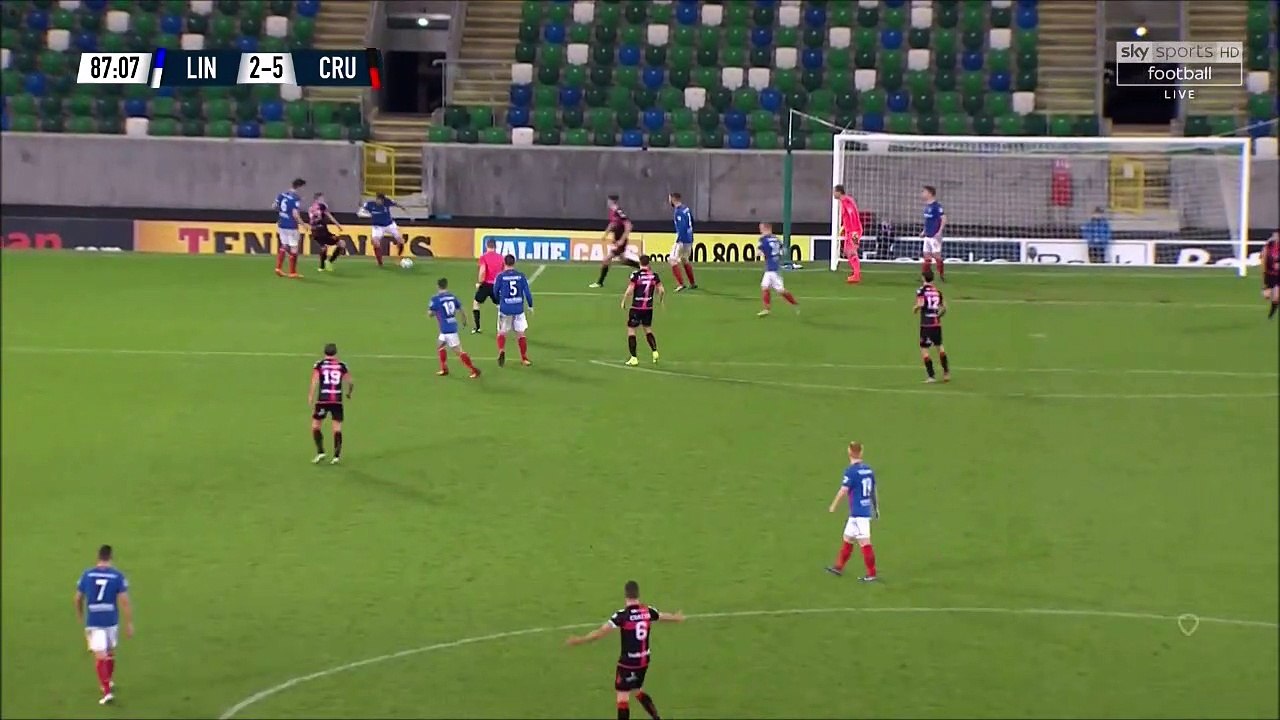 2-5 Goal N. Ireland  IFA Premiership - 23.10.2017 Linfield Belfast 2-5 Crusaders Belfast