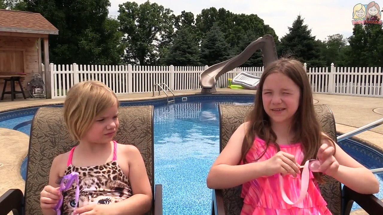 Swimming with candy challenge! Kid Olympics begins! | How To Candy | Babyteeth4