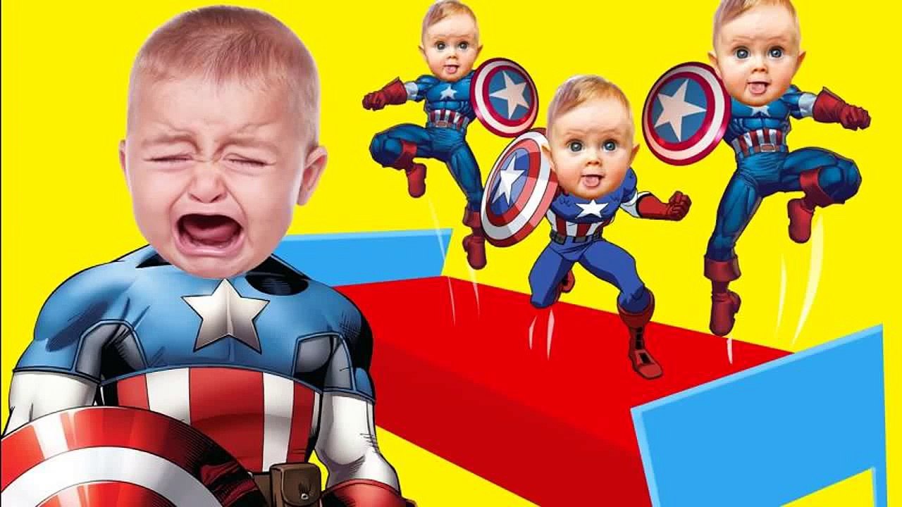 5 Little SuperHeroes Jumping on the Bed | SuperHero Emi TV | Captain America Nursery Rhymes