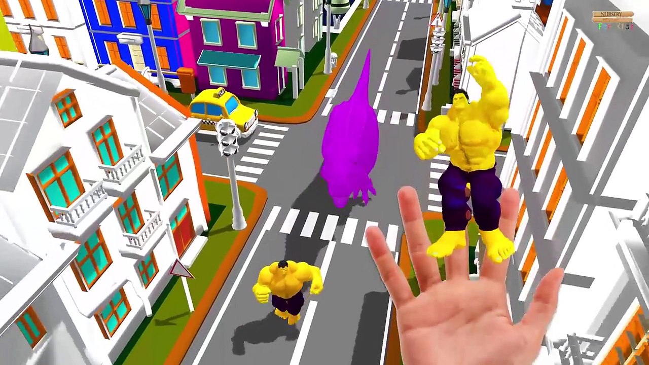 3D animated Colors Gorilla Finger family - Animals Dinosaur Daddy Finger family Rhymes for Children